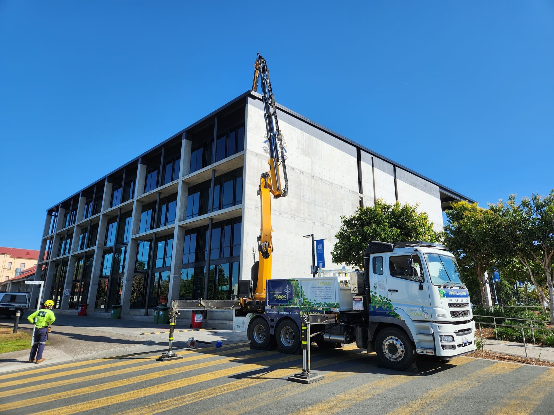 Photo 12 Crane Truck Over Building